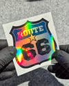 HLG128 Hologram Seri Route 66 Etiketi