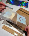 HLG23 Hologram Ay Yıldız Etiketi İkili Set