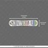 HLG27 Hologram Snowboard Yazılı Etiket