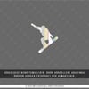 HLG29 Hologram Snowboard Silueti Etiketi