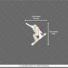 HLG29 Hologram Snowboard Silueti Etiketi