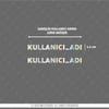 HLG38 Hologram Kişiselleştirilebilir Kask Vizör Etiketi Seti
