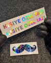 HLG38 Hologram Kişiselleştirilebilir Kask Vizör Etiketi Seti