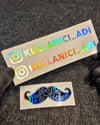 HLG39 Hologram Instagram Kask Vizör Etiketi İkili Set