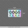HLG55 Hologram 4 Maymun Etiketi