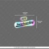 HLG64 Hologram Snowboarding Yazılı Etiket