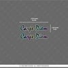 HLG68 Hologram Carpe Diem Yazılı Etiket İkili Set