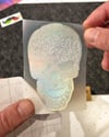 HLG88 Hologram Beyaz Kurukafa Etiketi