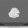 HLG91 Hologram Beyaz Adventure Time Yazılı Etiket