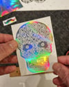 HLG92 Hologram Beyaz Kurukafa Etiketi