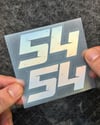 HLG98 Hologram 54 Numara Etiketi 2 li Set
