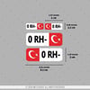 HLGBT01 Hologram 0 Rh Negatif (-) Kan Grubu Etiket Seti