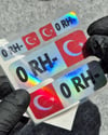 HLGBT01 Hologram 0 Rh Negatif (-) Kan Grubu Etiket Seti