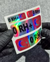 HLGBT02 Hologram 0 Rh Pozitif (+) Kan Grubu Etiket Seti