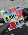 HLGBT02 Hologram 0 Rh Pozitif (+) Kan Grubu Etiket Seti