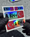 HLGBT03 Hologram A Rh Pozitif (+) Kan Grubu Etiket Seti