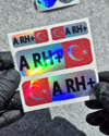 HLGBT03 Hologram A Rh Pozitif (+) Kan Grubu Etiket Seti