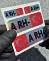 HLGBT04 Hologram A Rh Negatif (-) Kan Grubu Etiket Seti
