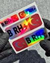 HLGBT05 Hologram B Rh Pozitif (+) Kan Grubu Etiket Seti