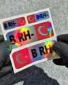 HLGBT06 Hologram B Rh Negatif (-) Kan Grubu Etiket Seti