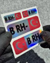 HLGBT06 Hologram B Rh Negatif (-) Kan Grubu Etiket Seti