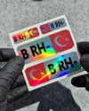 HLGBT06 Hologram B Rh Negatif (-) Kan Grubu Etiket Seti