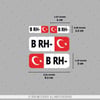 HLGBT06 Hologram B Rh Negatif (-) Kan Grubu Etiket Seti