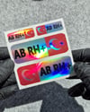 HLGBT07 Hologram AB Rh Pozitif (+) Kan Grubu Etiket Seti