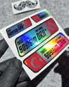 HLGBT09 Hologram İsme Özel Kan Grubu Etiket Seti