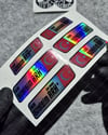 HLGBT09 Hologram İsme Özel Kan Grubu Etiket Seti