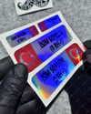 HLGBT10 Hologram İsme Özel Kan Grubu Etiket Seti