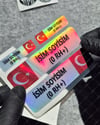 HLGBT10 Hologram İsme Özel Kan Grubu Etiket Seti