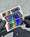 HLGBT11 Hologram 0 Rh Negatif (-) Kan Grubu Etiket Seti