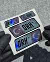 HLGBT11 Hologram 0 Rh Negatif (-) Kan Grubu Etiket Seti