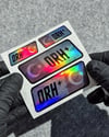 HLGBT12 Hologram 0 Rh Pozitif (+) Kan Grubu Etiket Seti
