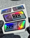 HLGBT14 Hologram A Rh Negatif (-) Kan Grubu Etiket Seti