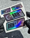 HLGBT15 Hologram B Rh Pozitif (+) Kan Grubu Etiket Seti