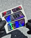 HLGBT16 Hologram B Rh Negatif (-) Kan Grubu Etiket Seti
