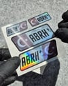 HLGBT17 Hologram AB Rh Pozitif (+) Kan Grubu Etiket Seti