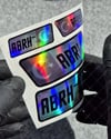 HLGBT18 Hologram AB Rh Negatif (-) Kan Grubu Etiket Seti