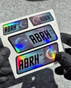 HLGBT18 Hologram AB Rh Negatif (-) Kan Grubu Etiket Seti