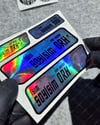 HLGBT19 Hologram İsme Özel Kan Grubu Etiket Seti