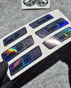 HLGBT19 Hologram İsme Özel Kan Grubu Etiket Seti