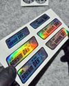 HLGBT19 Hologram İsme Özel Kan Grubu Etiket Seti