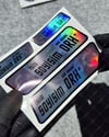 HLGBT19 Hologram İsme Özel Kan Grubu Etiket Seti