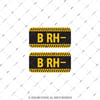 ISG10 Reflektif B Rh Negatif (-) Kan Grubu Etiket Seti V1