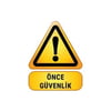 ISG21 Reflektif Once Guvenlik Yazili Etiket
