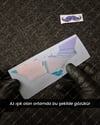 LMT1 Mavi Mor Renk Geçişli Özel Seri Sticker