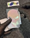 LMT14 Turuncu Pembe Renk Geçişli Özel Seri Kurukafa Stickerı
