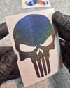 LMT35 Limited Edition Mavi Galaksi Efektli Kurukafa Stickerı